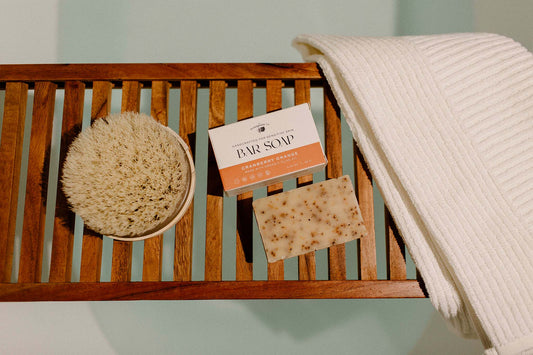 Cranberry Orange Bar Soap made with olive oil and other natural ingredients. Free of artificial ingredients and handcrafted for sensitive skin.