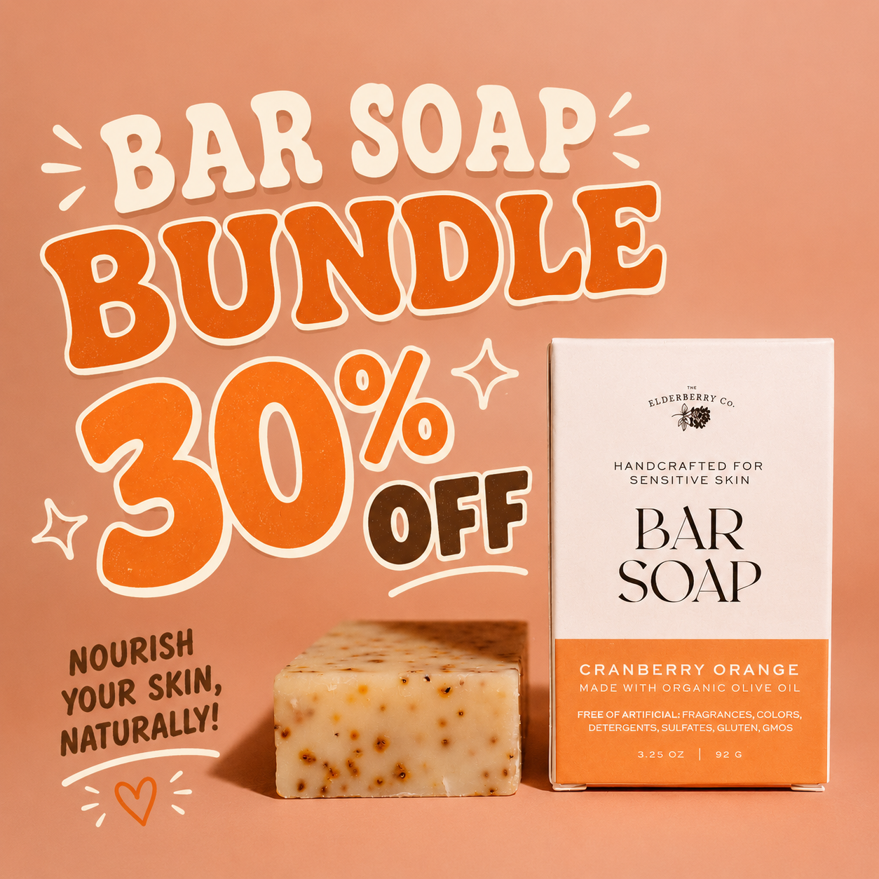 Cranberry Orange Soap Bundle 30% Off