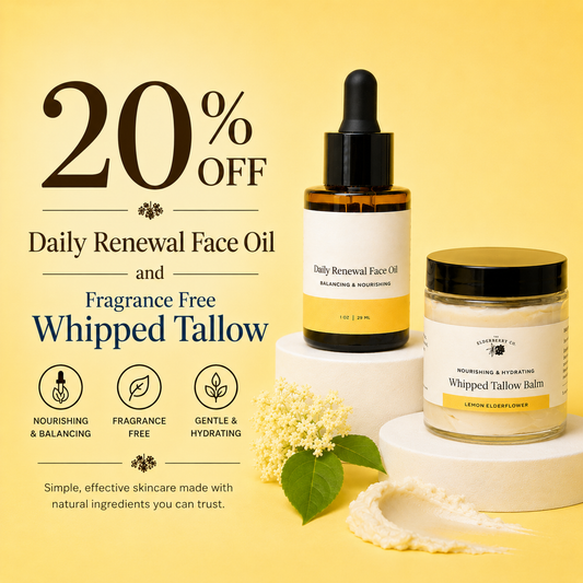Face Oil + Whipped Tallow Balm 20% Off