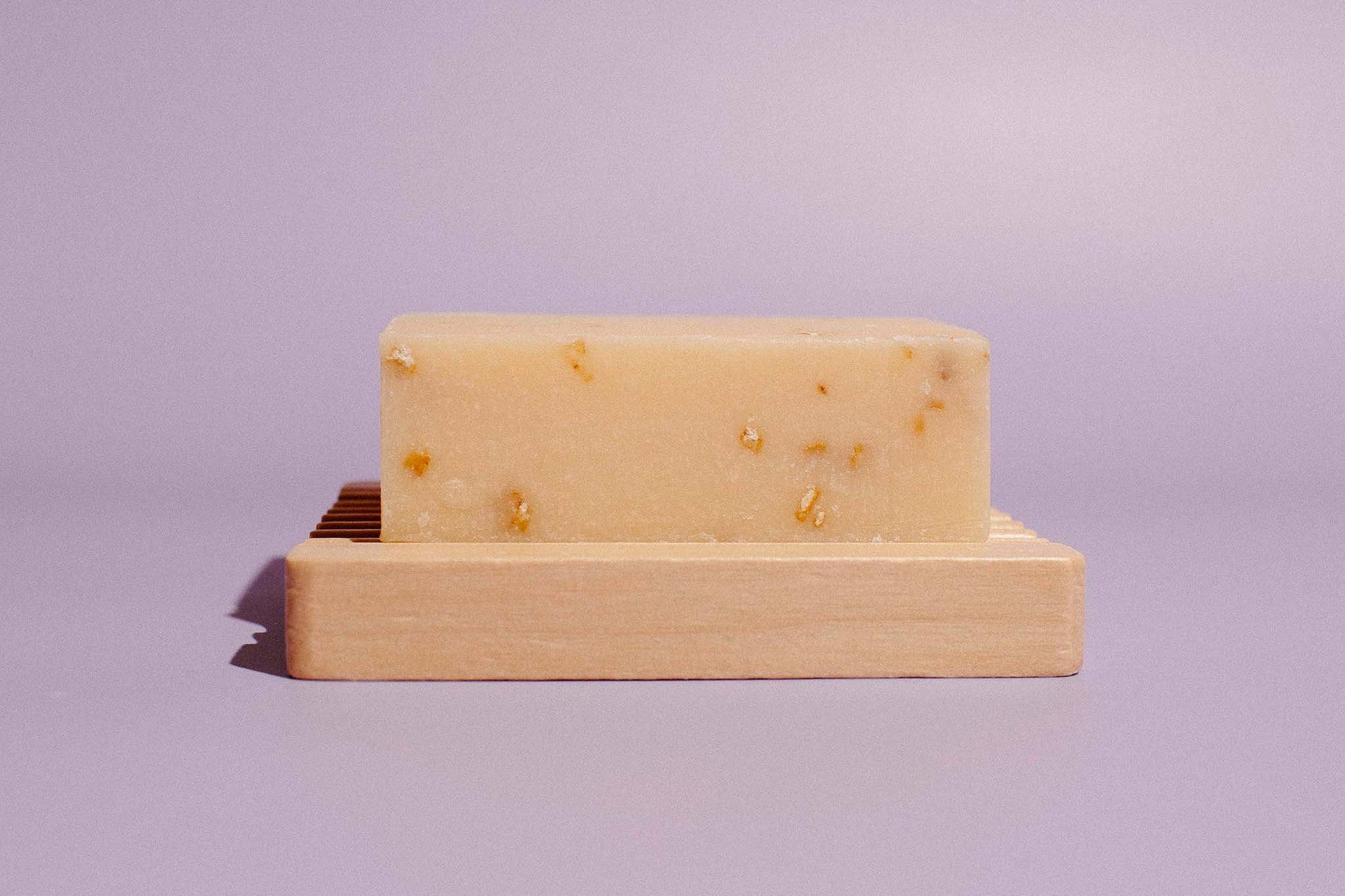 Oatmeal Lavender Bar Soap made with Organic Olive Oil, handcrafted for sensitive skin