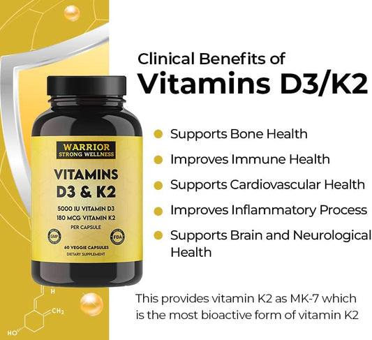 Vitamins D3 and K2