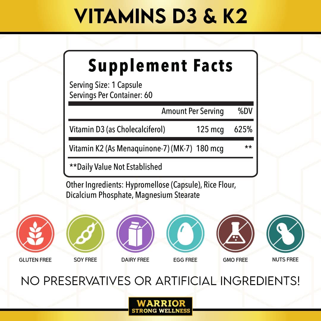 Vitamins D3 & K2