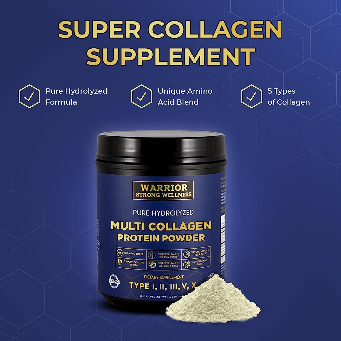 Pure Hydrolyzed Multi Collagen Protein Powder