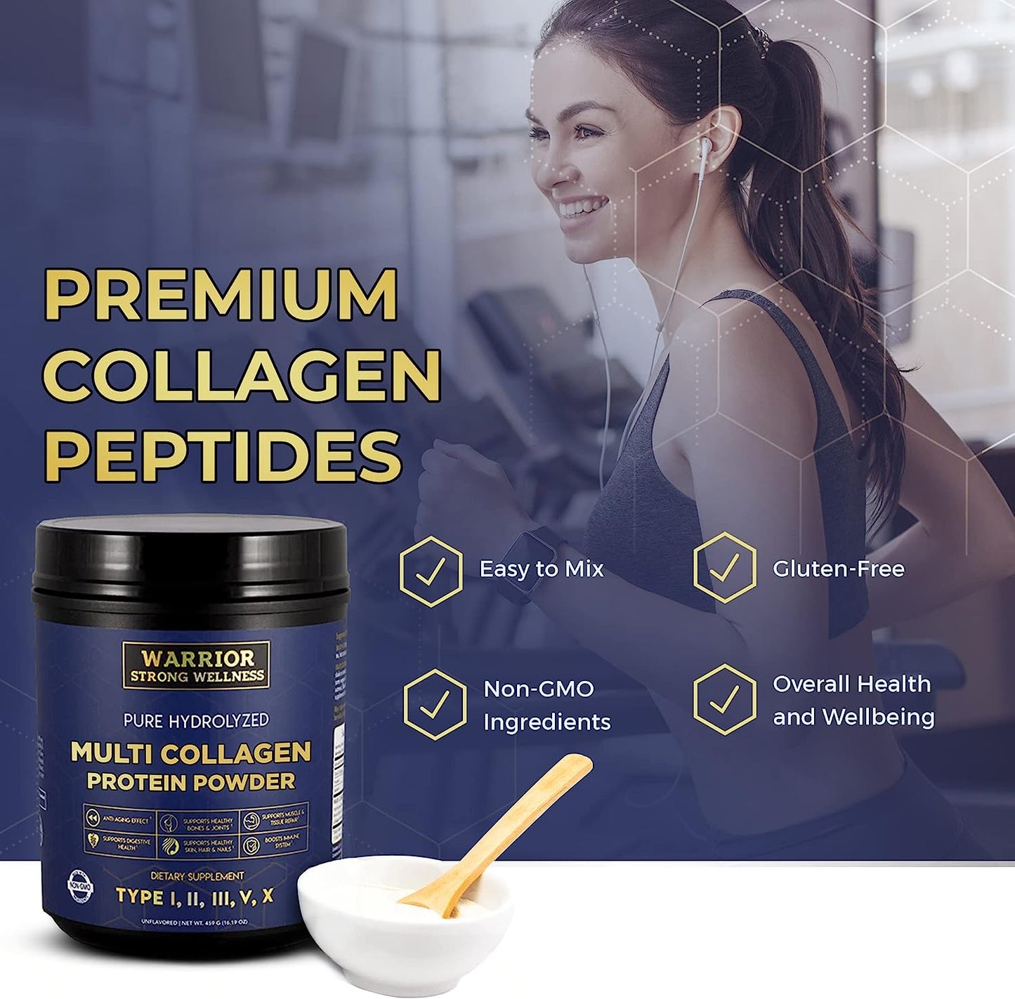 Pure Hydrolyzed, Multi Collagen Protein Powder