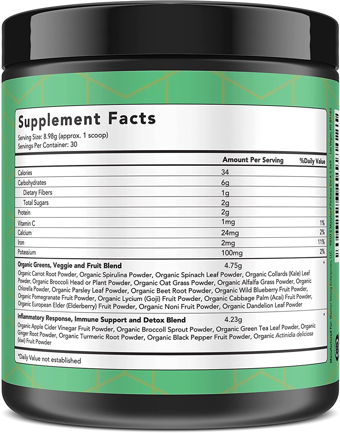 Organic Superfood Greens Powder