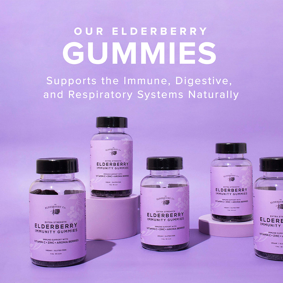 Elderberry Immunity Gummies Support the Immune, digestive, and respiratory systems naturally