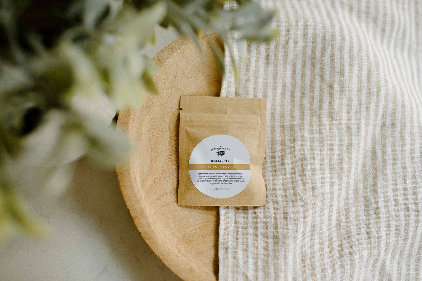 Lemon Ginger Herbal Tea Sample