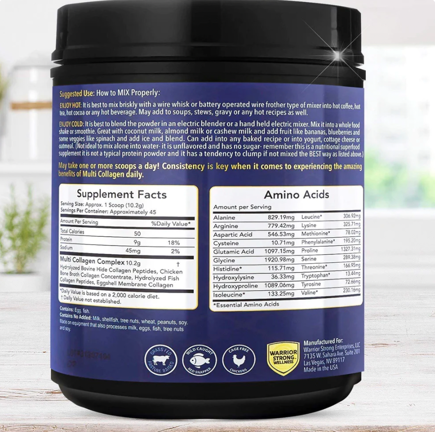 Pure Hydrolyzed, Multi Collagen Protein Powder
