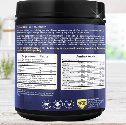 Pure Hydrolyzed Multi Collagen Protein Powder