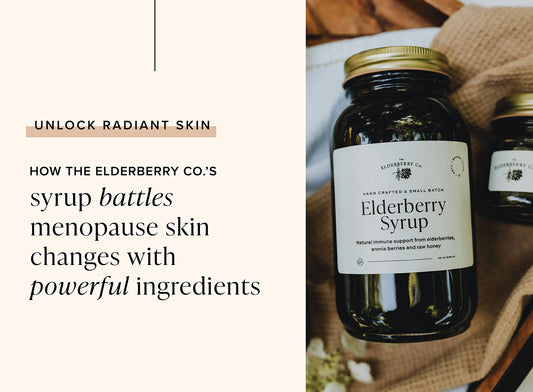 Unlock Radiant Skin: How The Elderberry Co.'s Syrup Battles Menopause Skin Changes with Powerful Ingredients