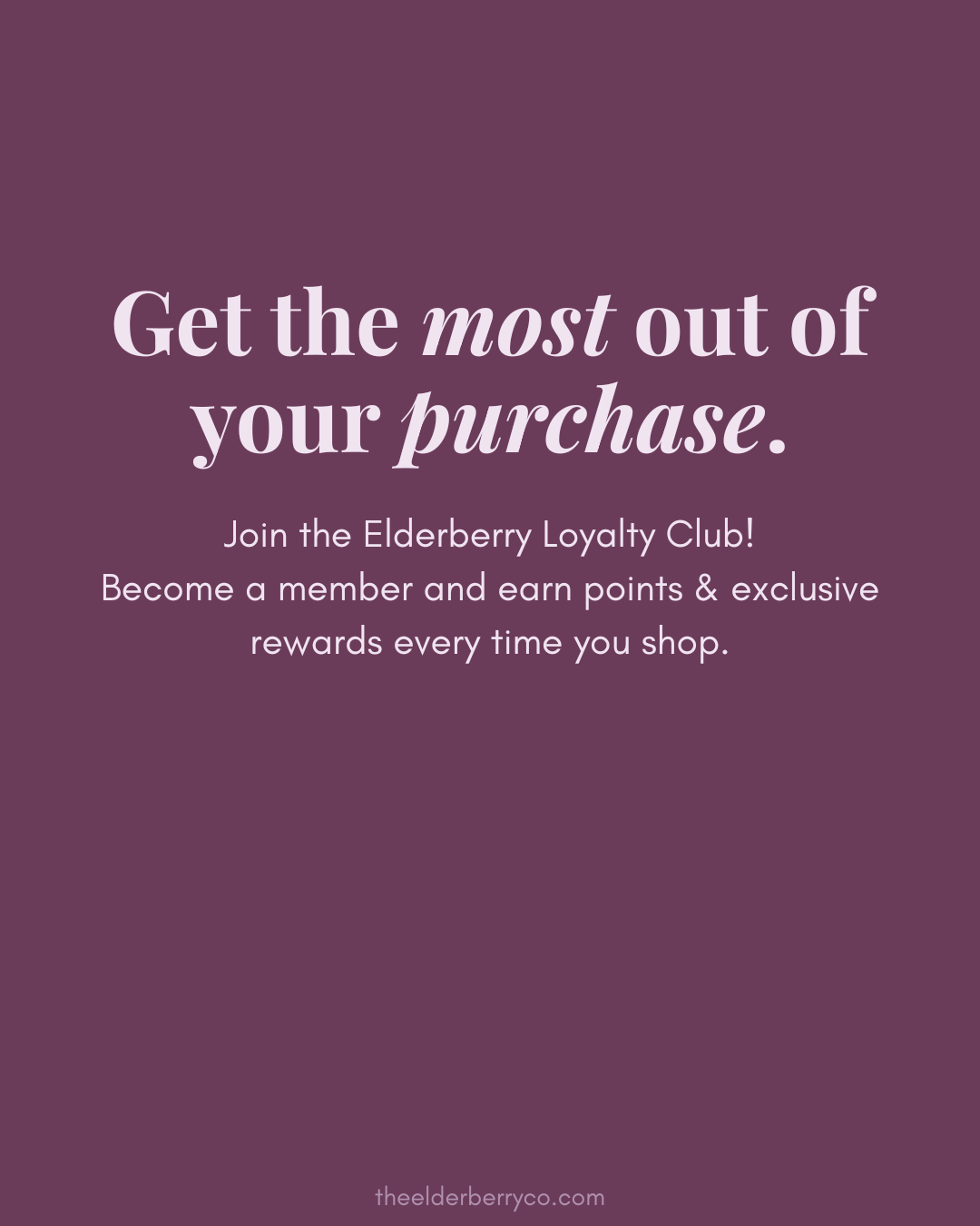Wellness Just Got More Rewarding – Join the Elderberry Loyalty Club!