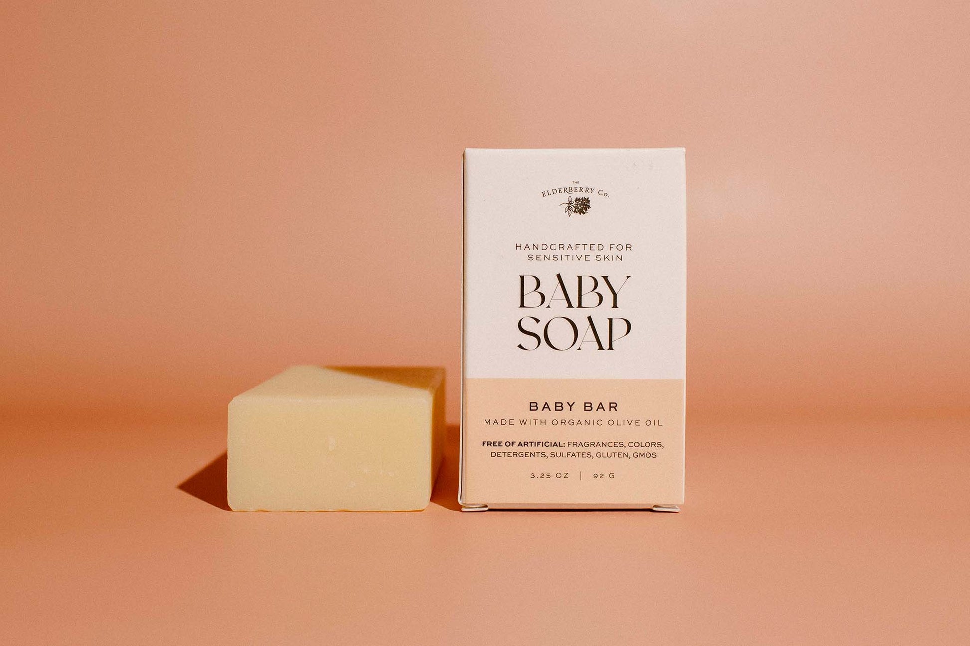 Baby Bar Soap Made with Organic Olive Oil and Free of Artificial Ingredients