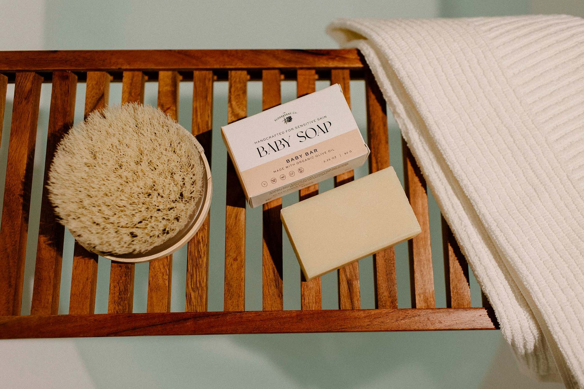 Baby Bar Soap Made with Organic Olive Oil and Free of Artificial Ingredients