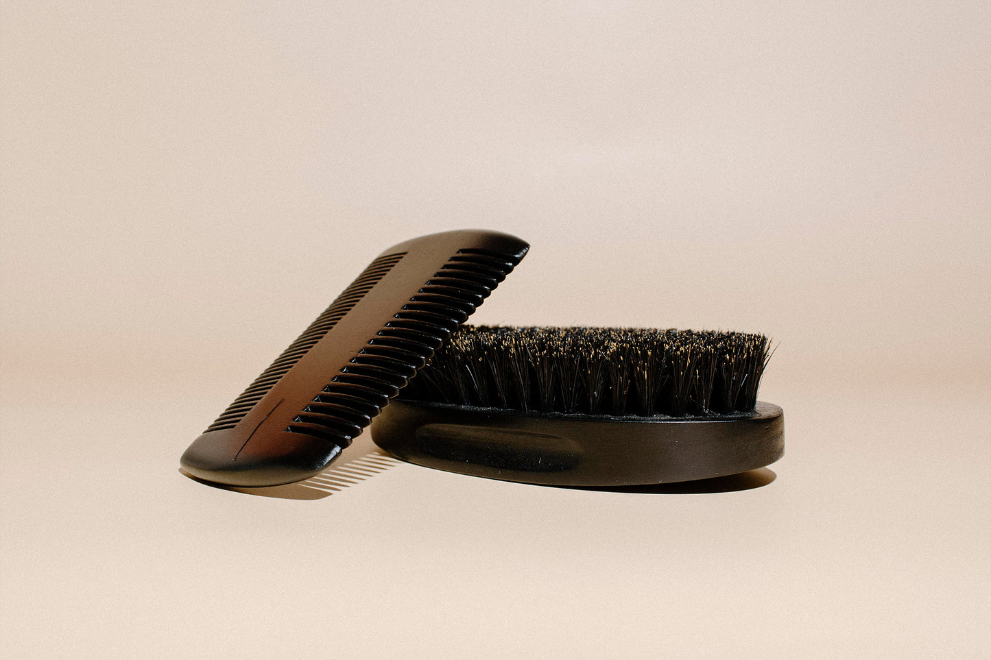 Premium Beard Brush & Comb Set