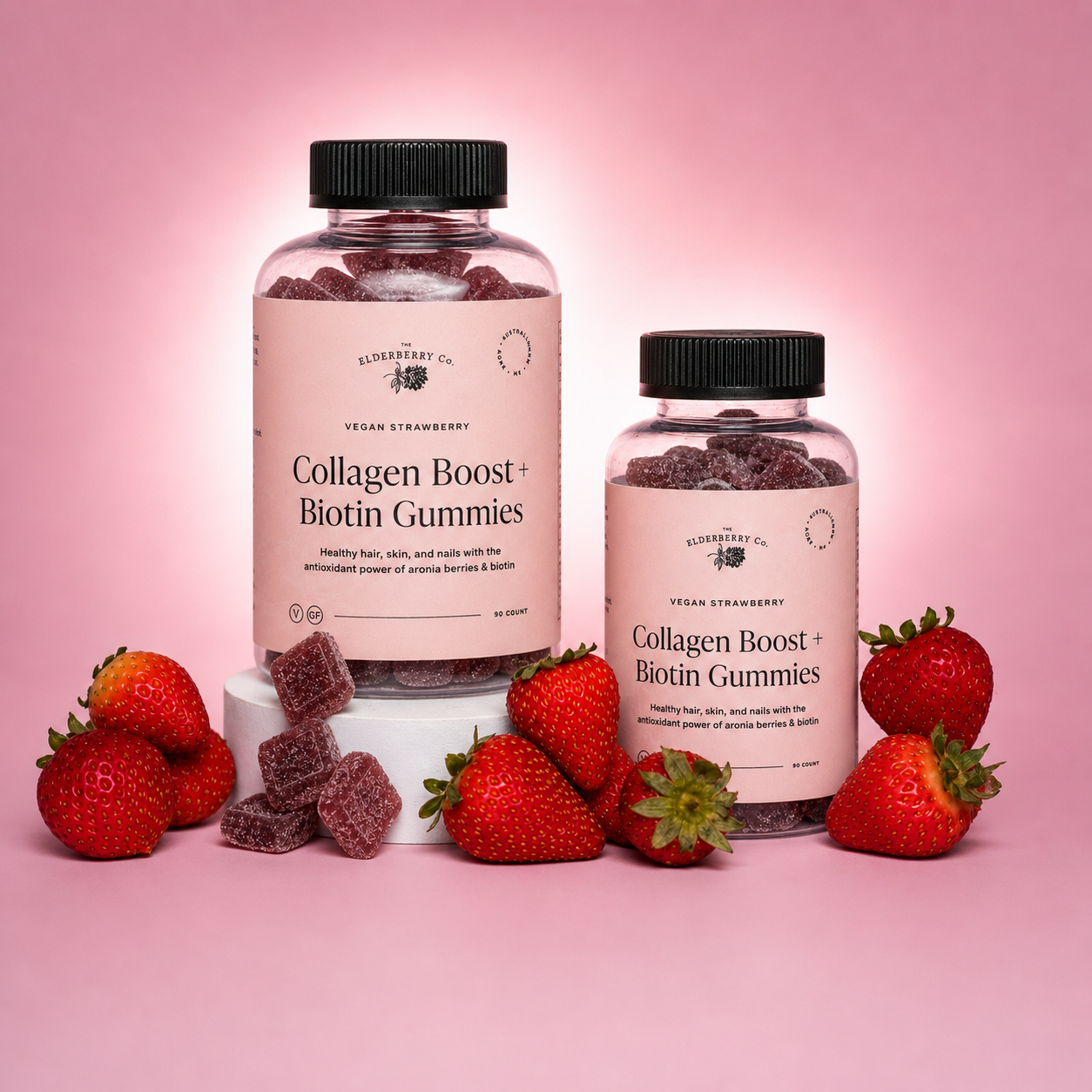 Collagen Boost + Biotin Gummies with Aronia Berries