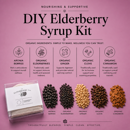 Elderberry Syrup DIY Kit with Organic Elderberries