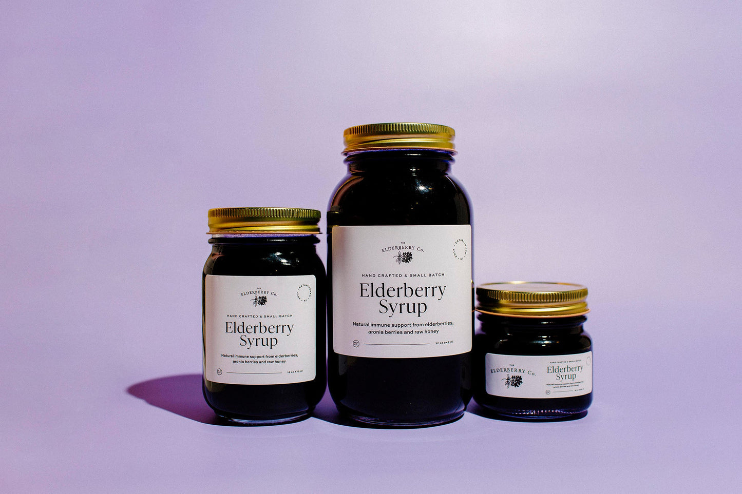 16 Ounce Elderberry Syrup + Collagen + Biotin Gummies 20% Off