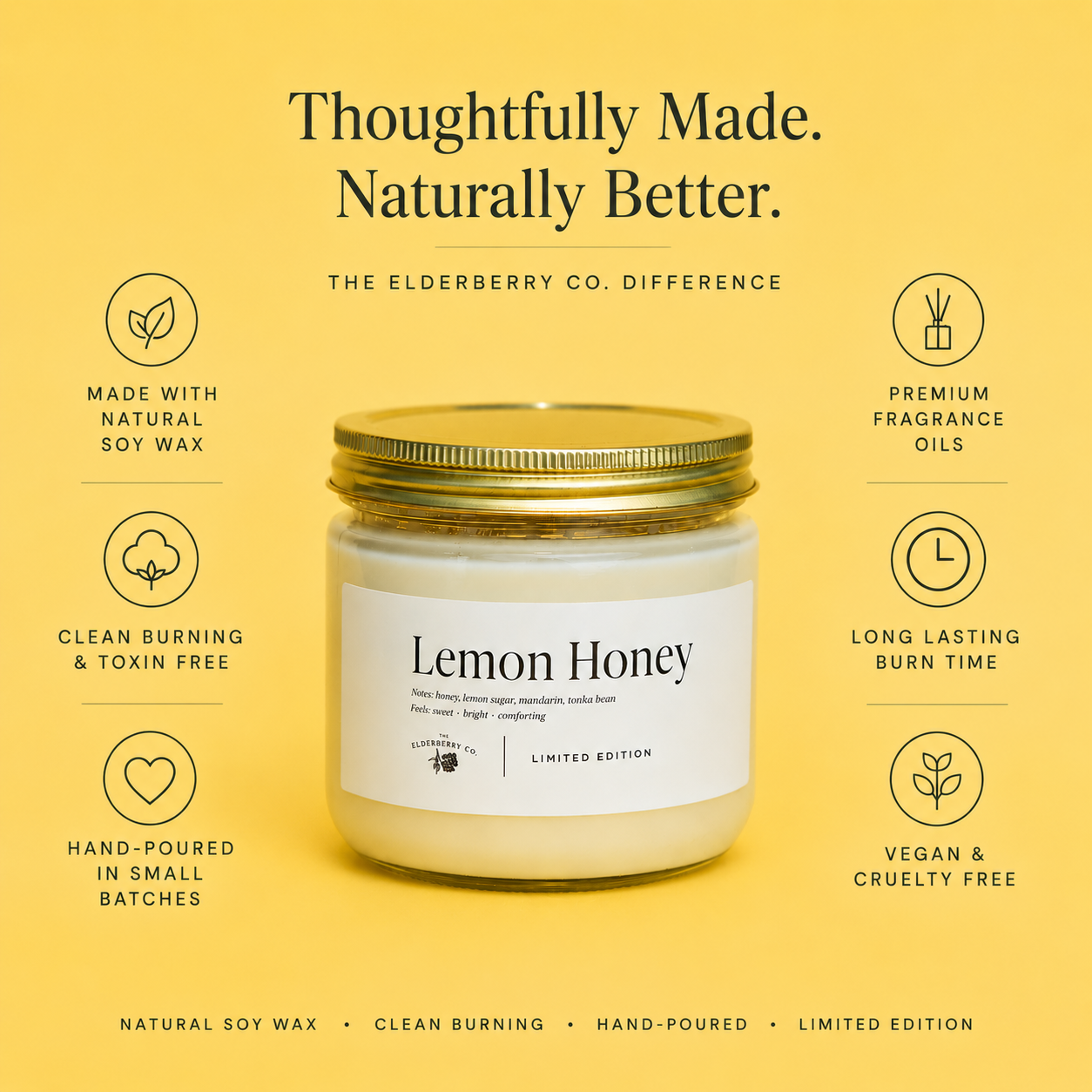 Lemon Honey Soy Candle
