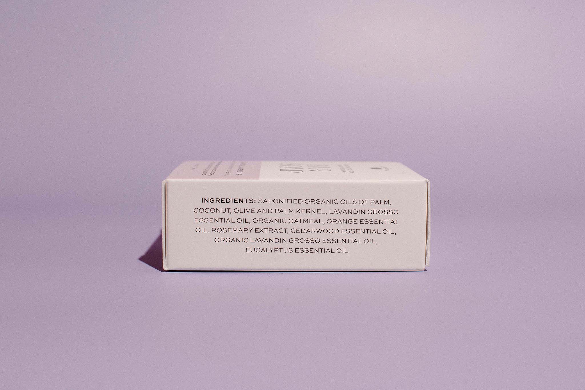 Oatmeal Lavender Bar Soap made with Organic Olive Oil, handcrafted for sensitive skin