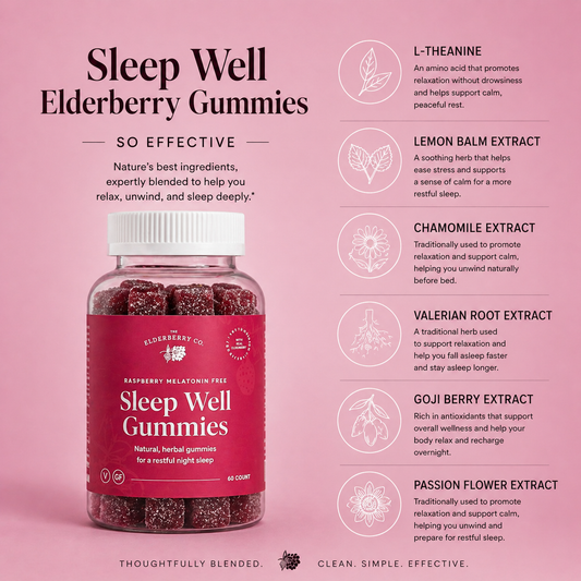 Melatonin-Free Sleep Well Gummies - Adults 60 count