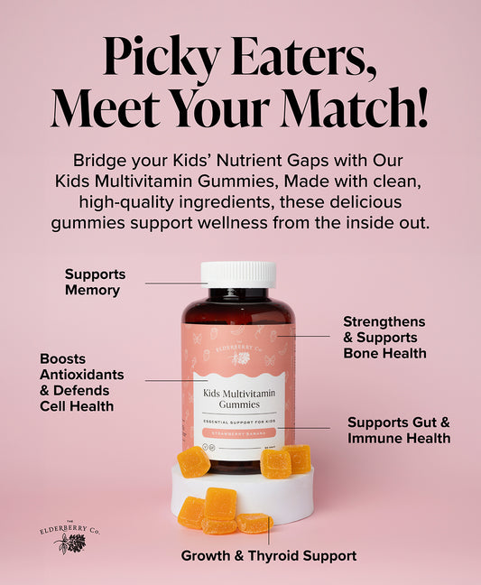 Kids Multivitamin Gummies with Vitamins A, B, E, K2 and Zinc