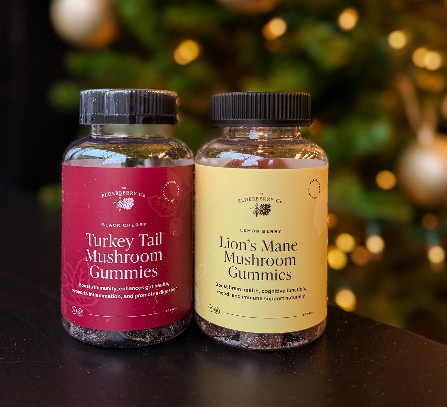 Turkey Tail and Lion's Mane Mushroom Gummy Holiday Bundle