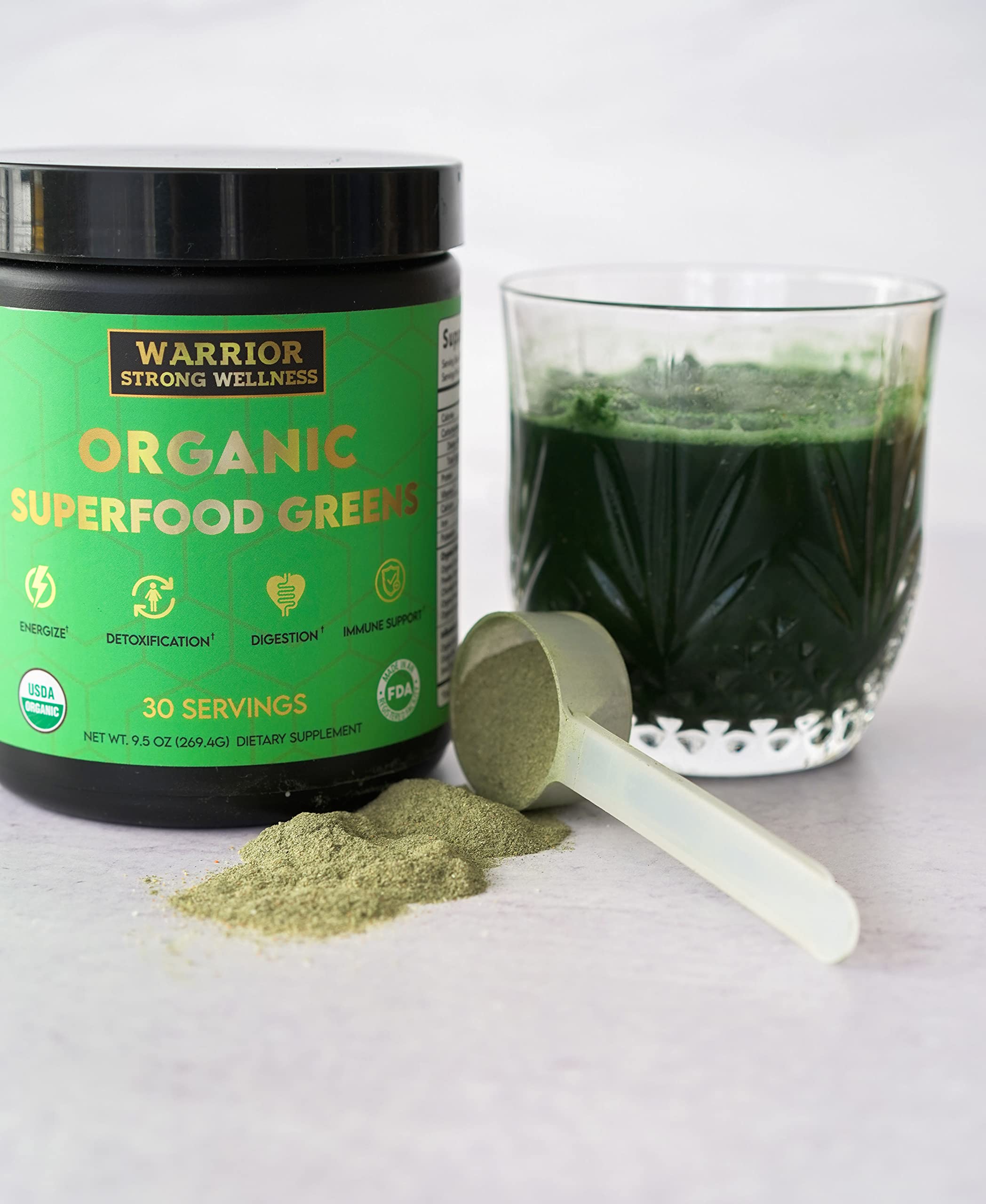 Organic Superfood Greens Powder The Elderberry Co