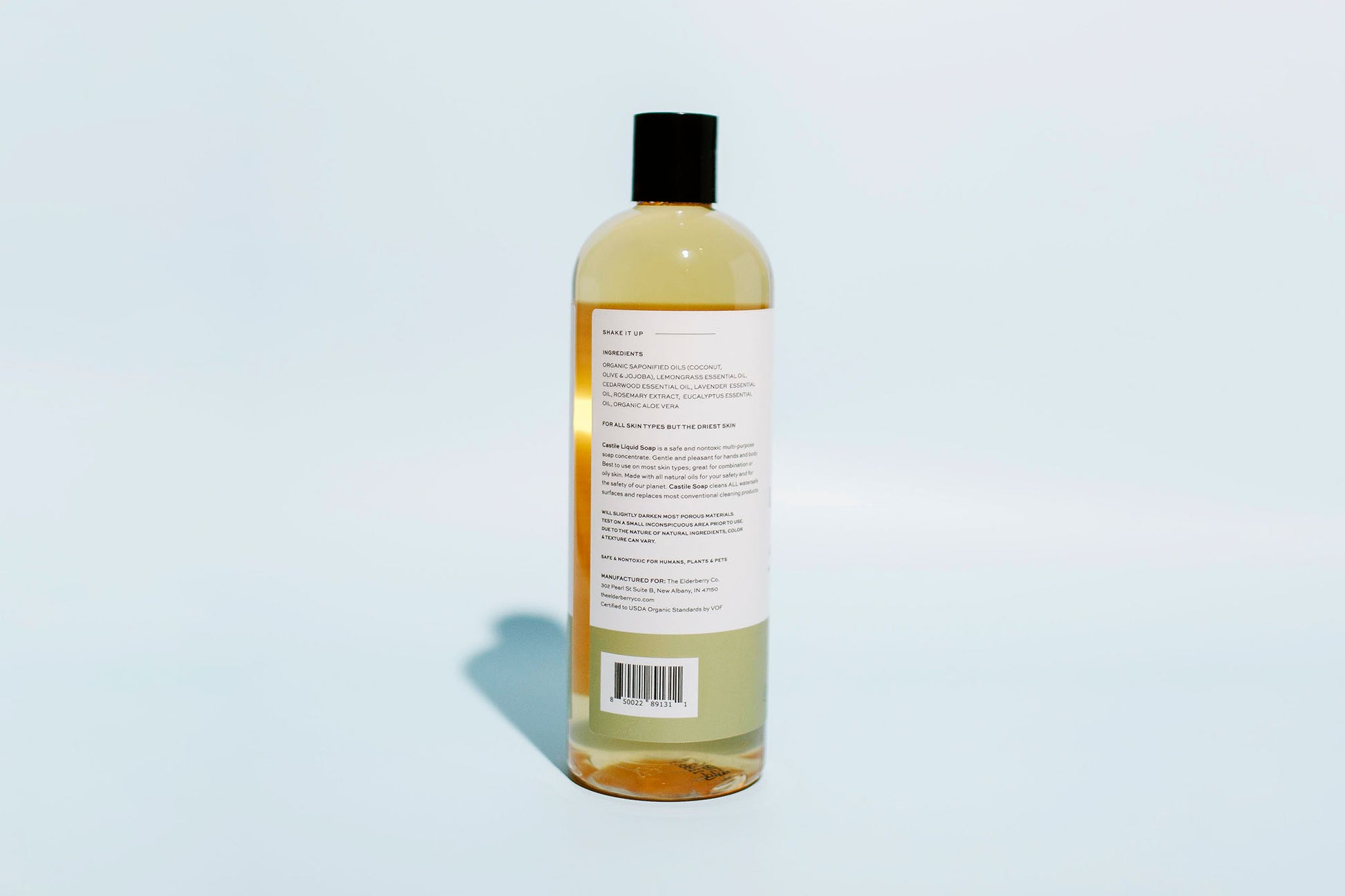 Castile Liquid Soap - Made with Organic Oils – The Elderberry Co.
